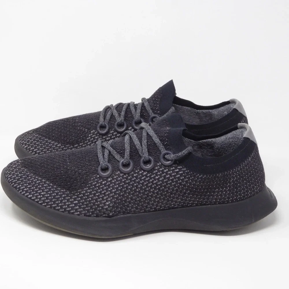 Allbirds Mens Tree Dashers Sneakers Black Low Top Running Shoes Size 14
